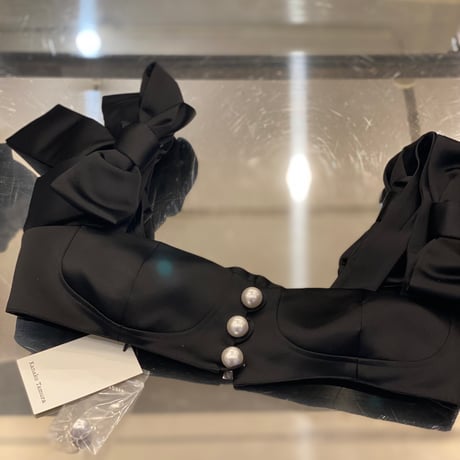 【 Kanako Tamura 】 Satin Ribbon Pearl Bustier