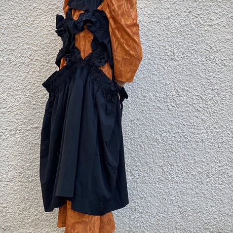 【 HOUGA 】kiki frill dress (ロングスカート兼ドレス)