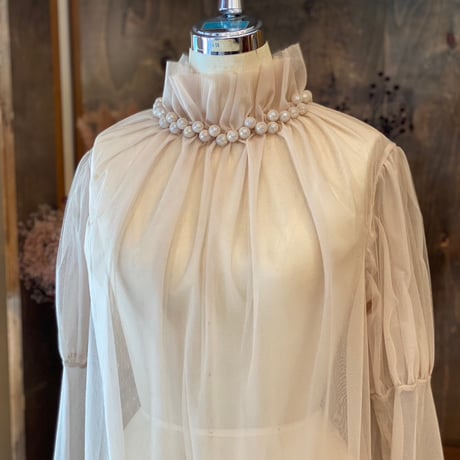 【 natsumi osawa 】 tulle shibori tops (トップス)