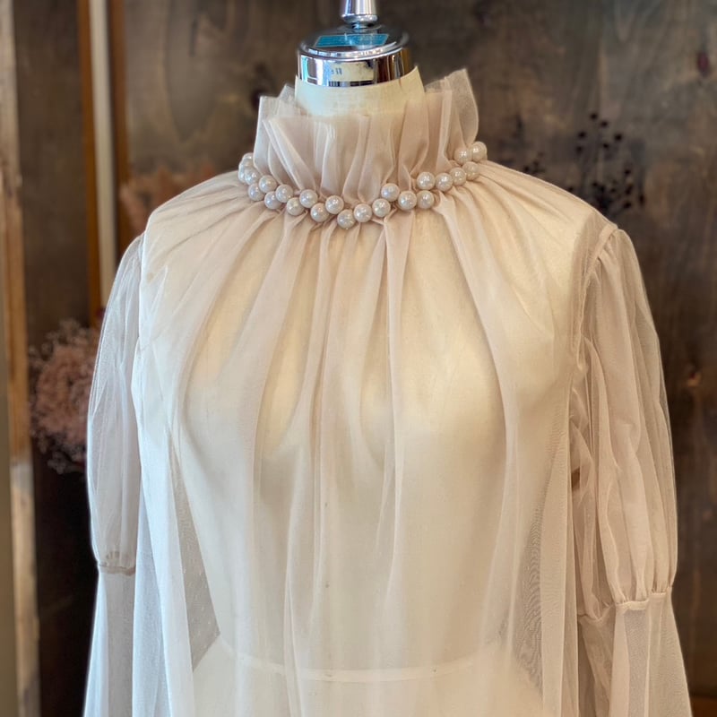 natsumi osawa 】tulle shibori tops (トップス) | 木宮