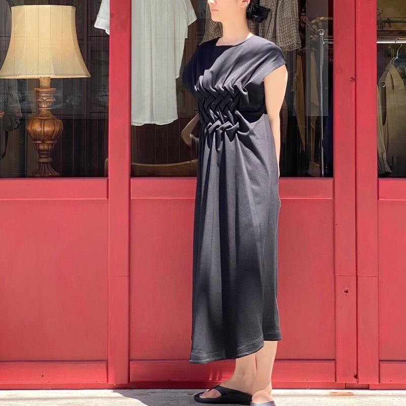 Create Clair 】French-sleeve cut dress (ワンピース