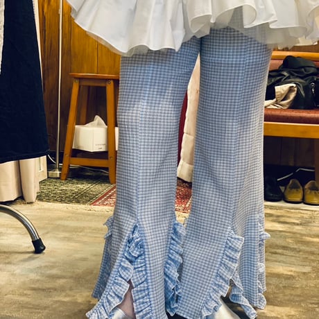 【 PoI 】 frill wide pants