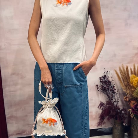 【 ritsu 予約 】 Goldfish bowl Draw String Bag  -2027年3月～5月発送予定-