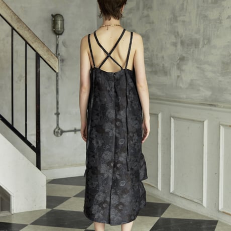 【 kwotias 】 flower jacquard cami dress (キャミソールドレス)
