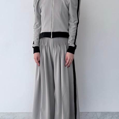 【 overlace 】 jersey pin tuck pants