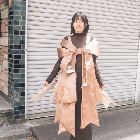 【 overlace 予約 】ribbon vest -2026年10月発送予定-
