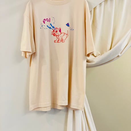 【 PoI 】 Print tee S/S cat UFO (Tシャツ)