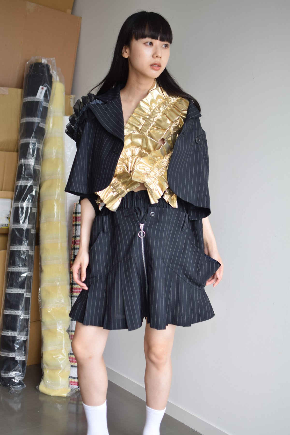 HOUGA 】kiki frill vest (ベスト) | 木宮商店 -蔵前- HOUGA 】kiki frill vest (ベスト) | 木宮商店 -蔵前-