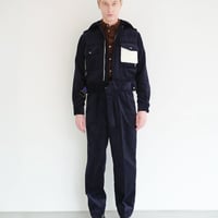 【 daichïogata 予約 】 CORDUROY TWO-TUCK PANTS -NAVY- -2026年10月発送予定-