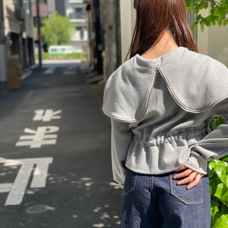 【 MIKI IMAMURA 予約】SAILOR COLLAR PEPLUM TOP (トップス) -2026年10月発送予定-