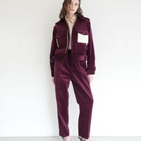 【 daichïogata 予約 】 CORDUROY BATTLE DRESS -WINE- -2026年10月発送予定-