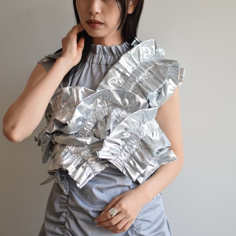 【 HOUGA 】kiki frill vest