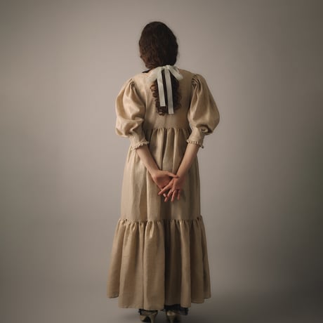 【 natsumi osawa 予約 】 twinkle linen dress -2026年8月～9月発送予定-