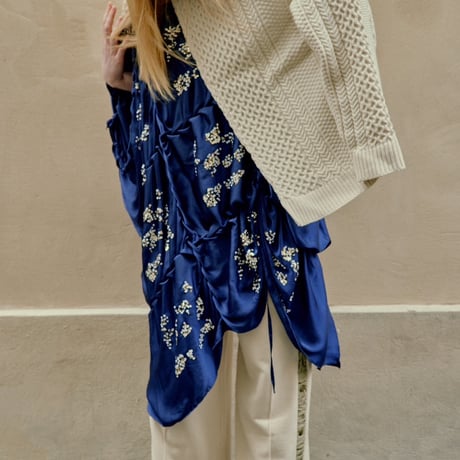 【 Create Clair 】BACK OPEN ARAN KNIT (ニット)
