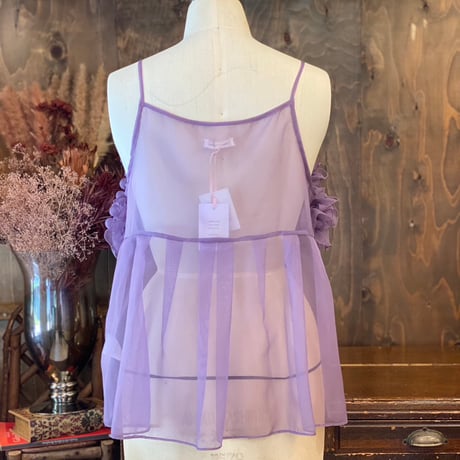 【 natsumi osawa 】 bubble shape camisole -purple- (キャミソール)