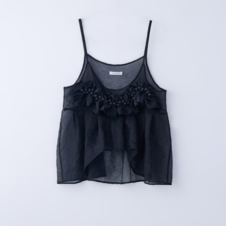 【 natsumi osawa 予約 】 shibori frill camisole -2026年8月～9月発送予定-