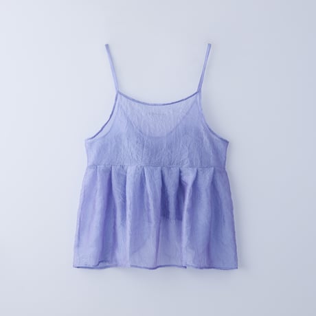 【 natsumi osawa 予約 】 shibori frill camisole -2026年8月～9月発送予定-
