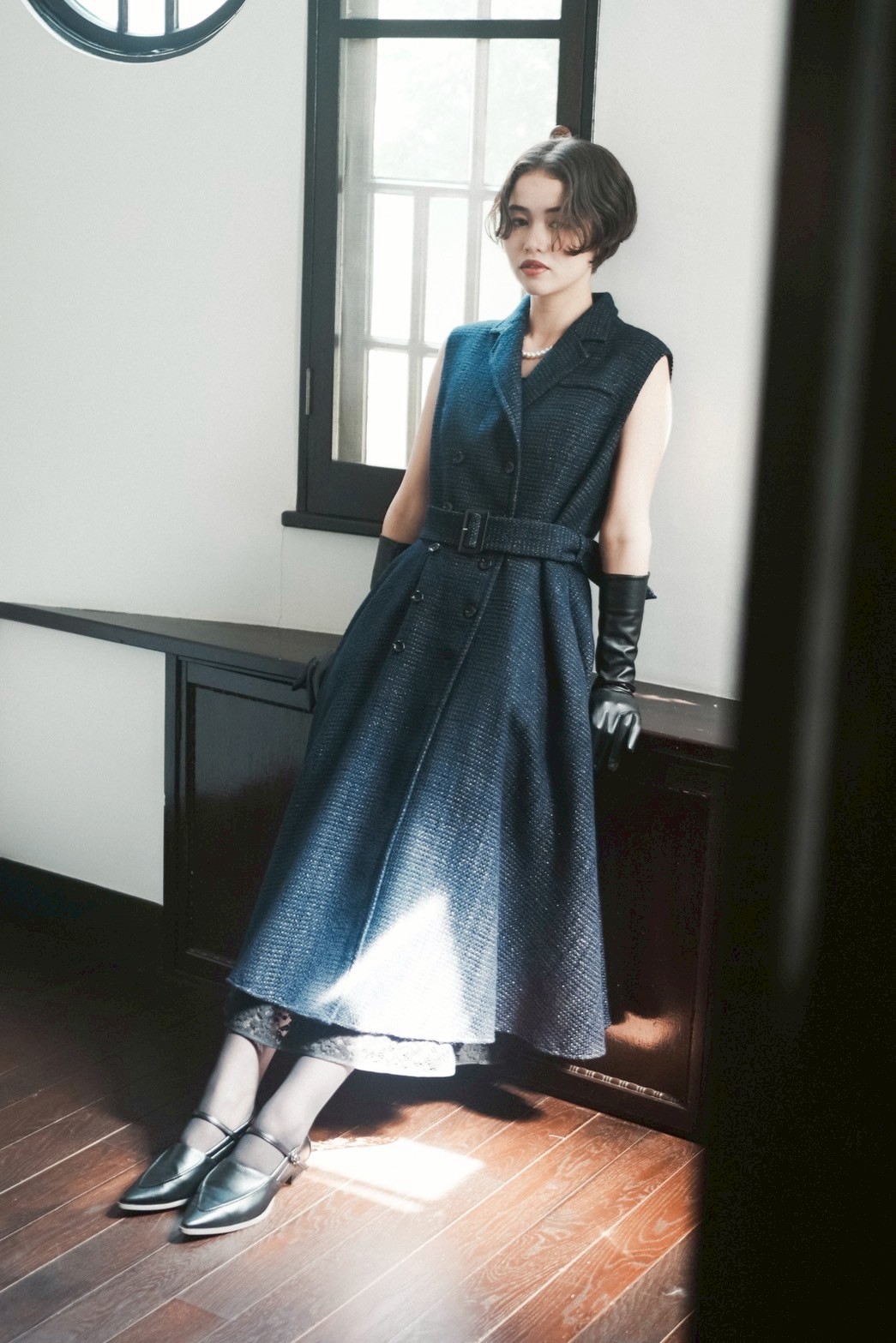 Ruimeme 】tailored sleeveless dress (ジレドレス) |