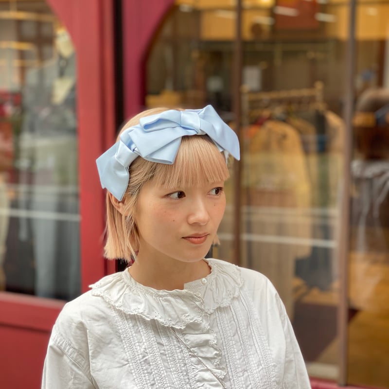 Kanako Tamura 】 Satin Ribbon Headband (ヘッドドレス