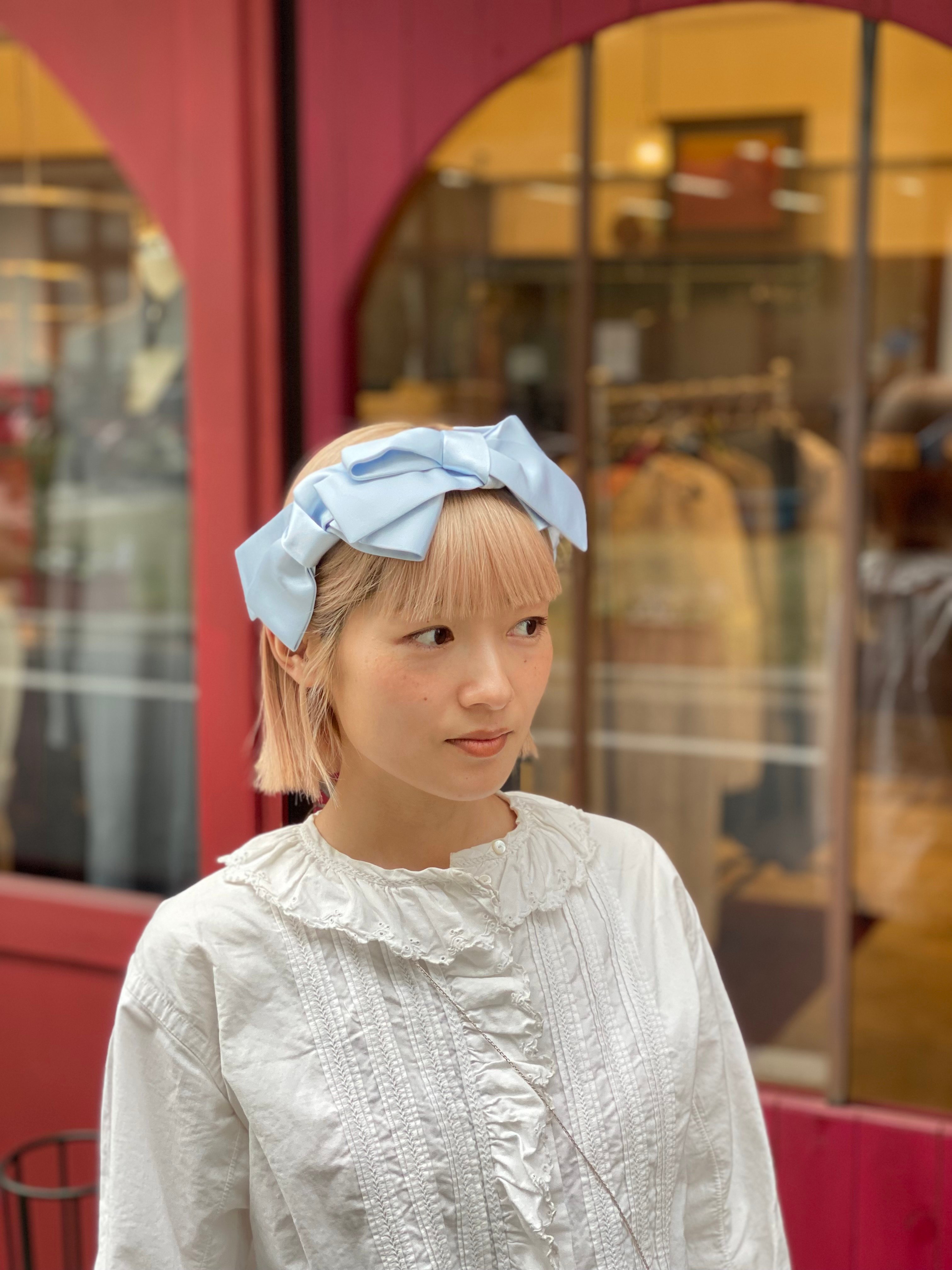 Kanako Tamura 】 Satin Ribbon Headband (ヘッドドレス