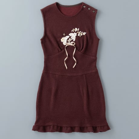 【 overlace 予約 】knit dress -2026年11月発送予定-