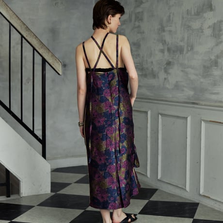【 kwotias 】 flower jacquard cami dress (キャミソールドレス)