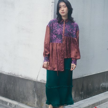 【 kwotias 予約】YABANE pleats skirt (プリーツスカート)  -2026年8月発送予定-
