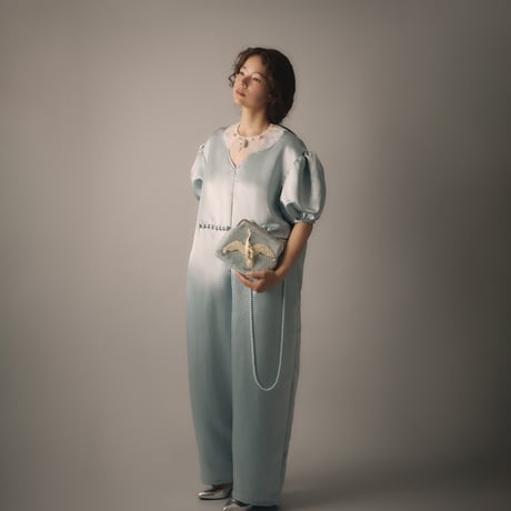 【 natsumi osawa 】 twinkle kiss-lock purse（big）-blue-