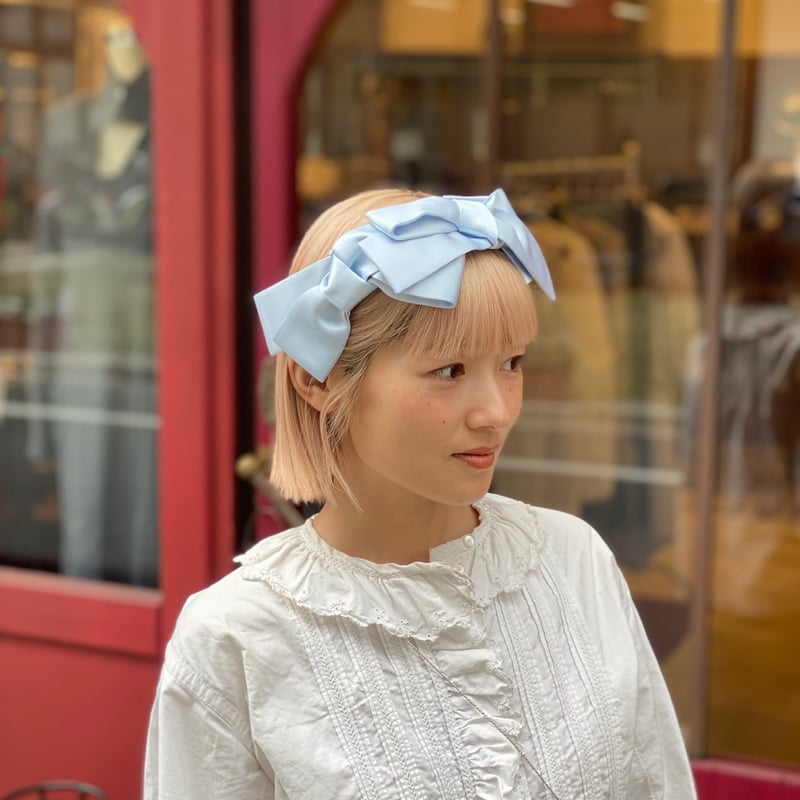 Kanako Tamura 予約 】Satin Ribbon Headband (ヘッドド