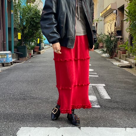 【 kwotias 予約】YABANE pleats skirt (プリーツスカート)  -2026年8月発送予定-