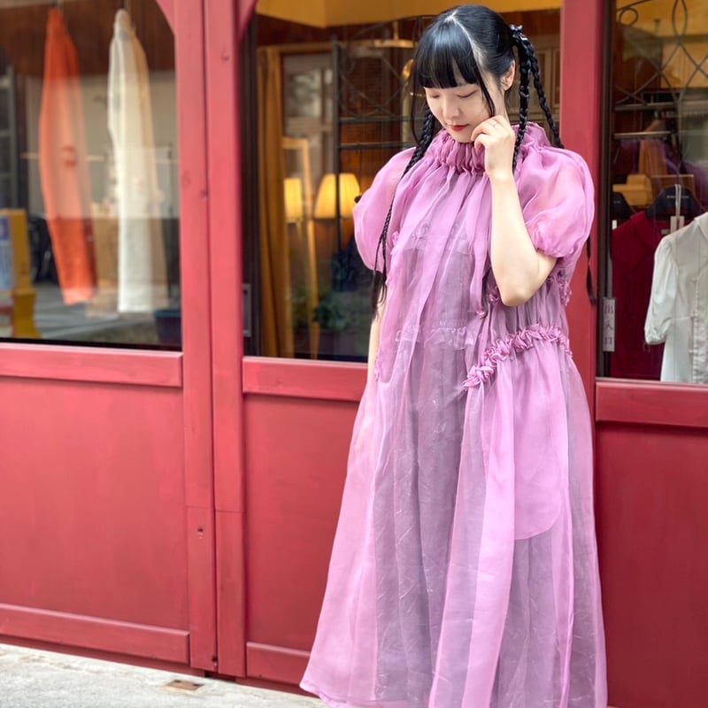 KAKA KYLIN 予約 】シルクオーガンジーワンピース | 木宮商店 -蔵前-