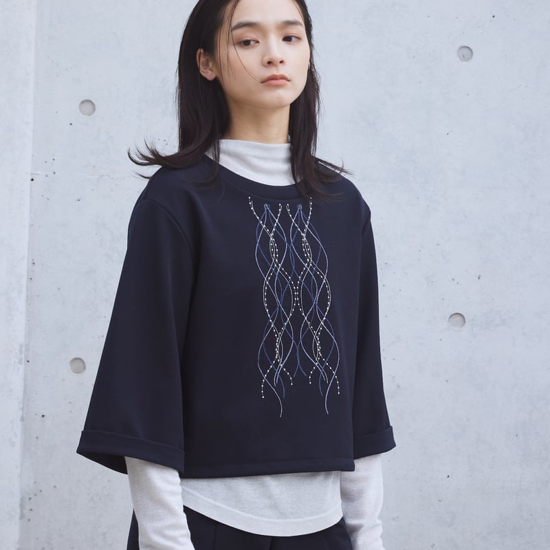 Kana Kawasaki 】 embroidery pullover (トップス) | Kana Kawasaki 】 embroidery pullover (トップス) |