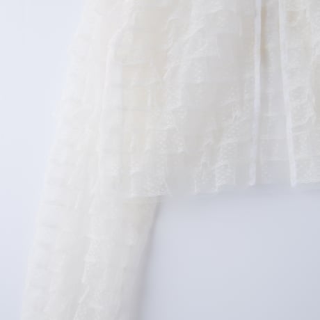 【 natsumi osawa 予約 】 tiered lace bolero -2026年8月～9月発送予定-