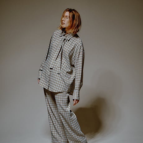 【 ENSW 予約 】CHECK TIE SHIRT (シャツ)