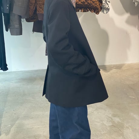 【 ritsu 予約 】KIKU embroidered double-breasted wool jacket -2026年9月～11月発送予定-