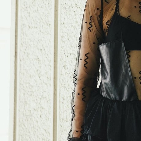 【 PoI 】 sheer tulle top naminami (トップス)