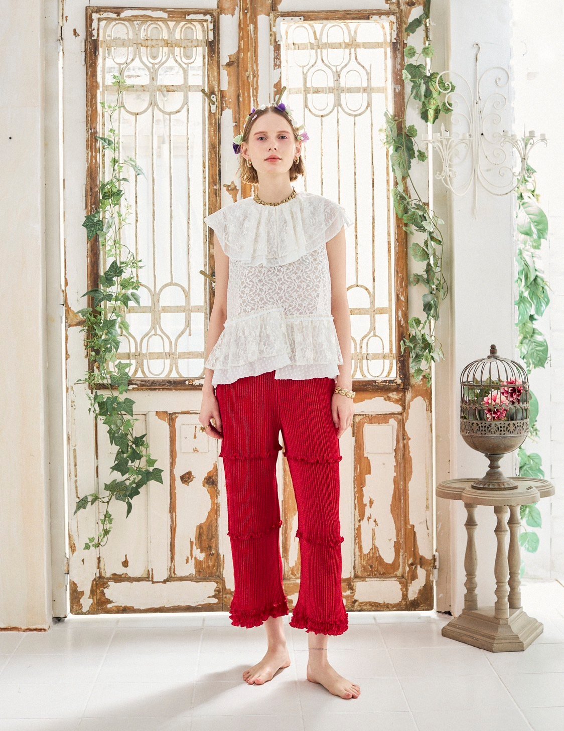 girlish HOSHIKUZU BLOUSE 星くずブラウス girlish HOSHIKUZU BLOUSE 星くずブラウス