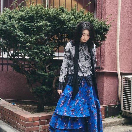 【 kwotias 予約】floating bloom flare skirt (スカート)  -2026年9月発送予定-