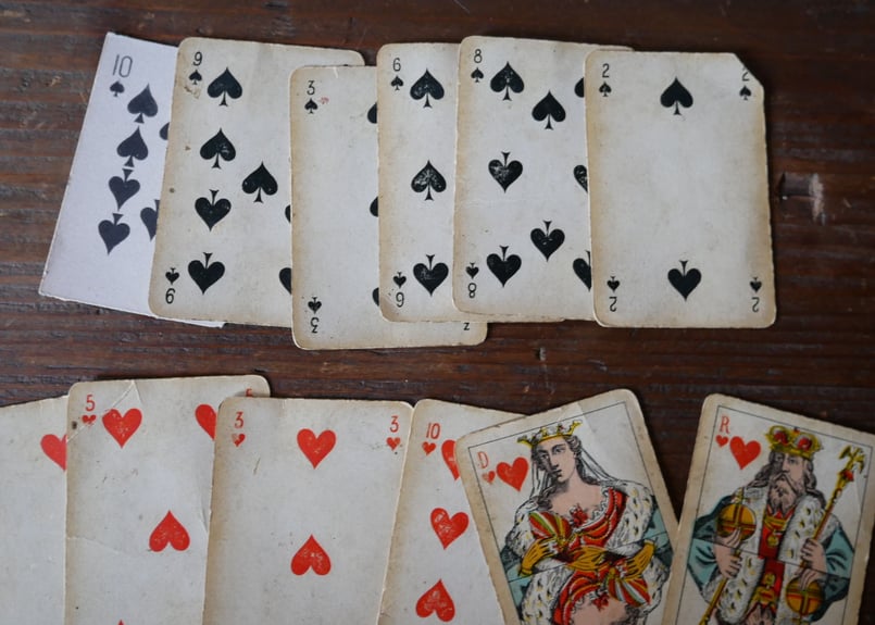 ミモザのトランプボックス フランスアンティーク | mamantique