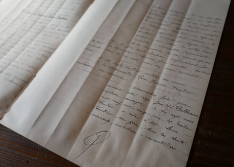 フランス　ビンテージ　公文書　1976年