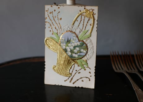 panier muguet,  card