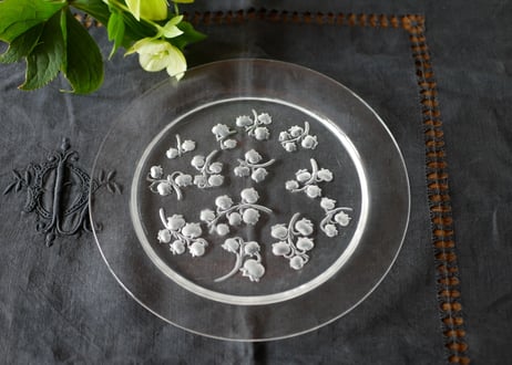 ＃1  Muguet plate,  Lalique