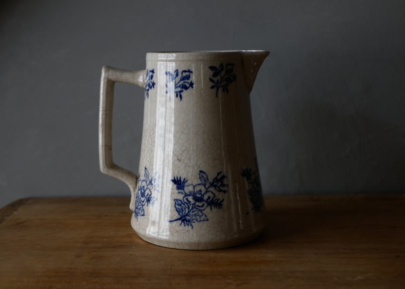 鉄あるいはブリキ 水差し 花入 花器 注器 古道具 アンティーク