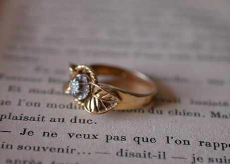 【お取り置き RESERVED】FR-23 antique RING 18K, Ruban