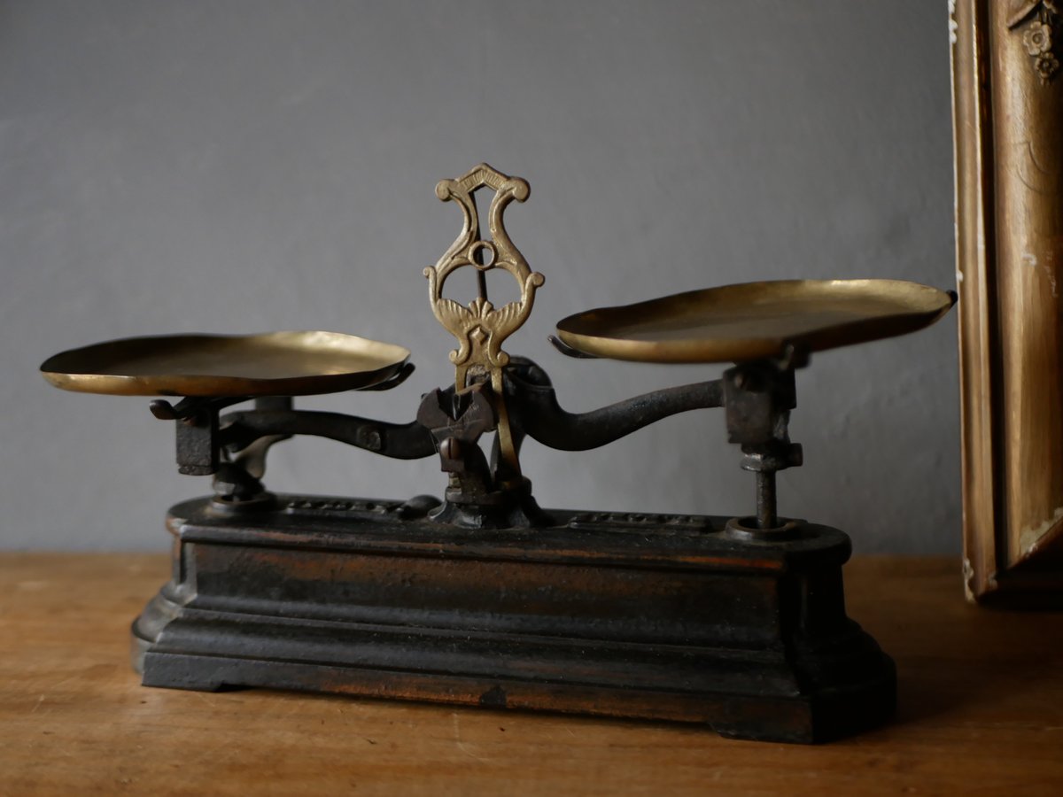 EL FORCE フランスアンティーク バランススケール 上皿天秤