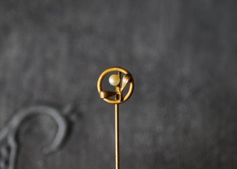 宿り木　ハットピン　フランスアンティーク　ブロカントのある暮らし　ヤドリギ