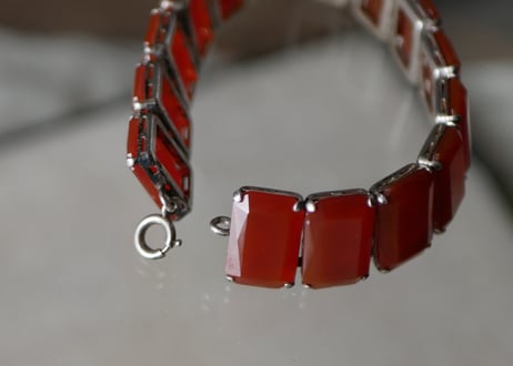 カーネリアン　ヴィンテージブレスレット　ヴィンテージアクセサリー　アンティーク　ブロカント