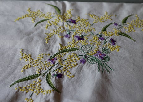 mimosa table cloth