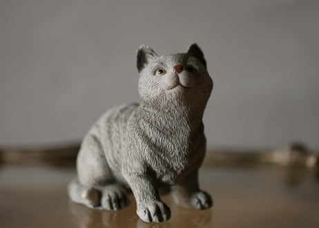 グレイの猫　Chat Gris　フランスヴィンテージ　ブロカントのある暮らし