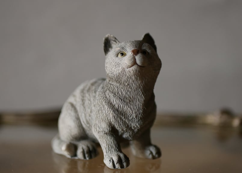 6匹の猫のタペストリー ラグ 織物 フランスアンティーク ヴィンテージ ねこネコ フランス 40s 猫 プリント アート 毛糸 アンティーク 壁掛け